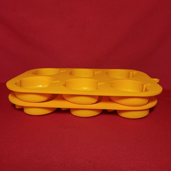 Silicon Pumpkin Apple 6 Cavity Nonstick Cake Mold Set of 2 - Picture 9 of 10